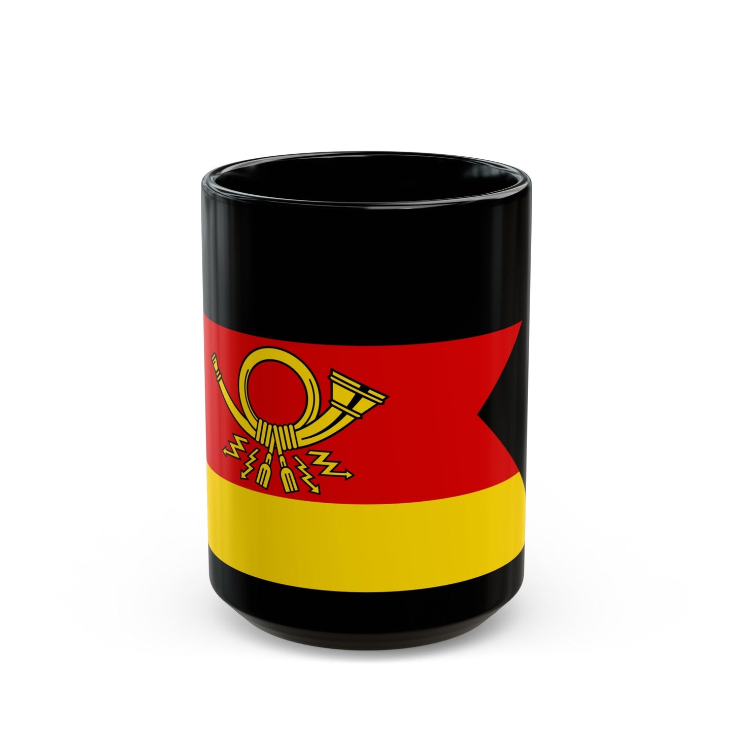 Flag of President of Deutsche Bundespost Germany - Black Coffee Mug-15oz-The Sticker Space