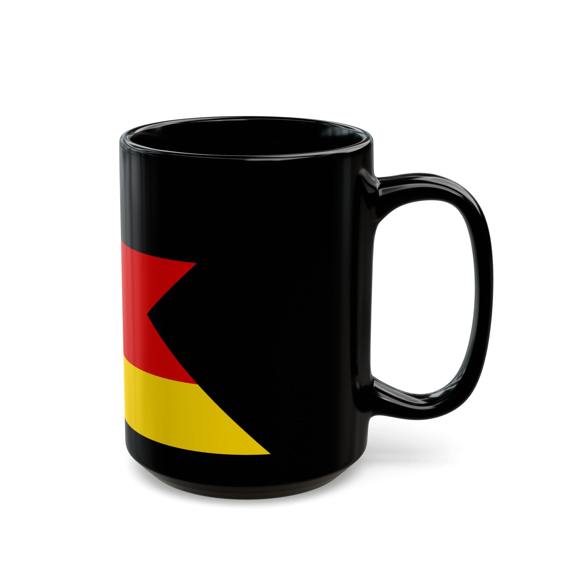 Flag of President of Deutsche Bundespost Germany - Black Coffee Mug-The Sticker Space