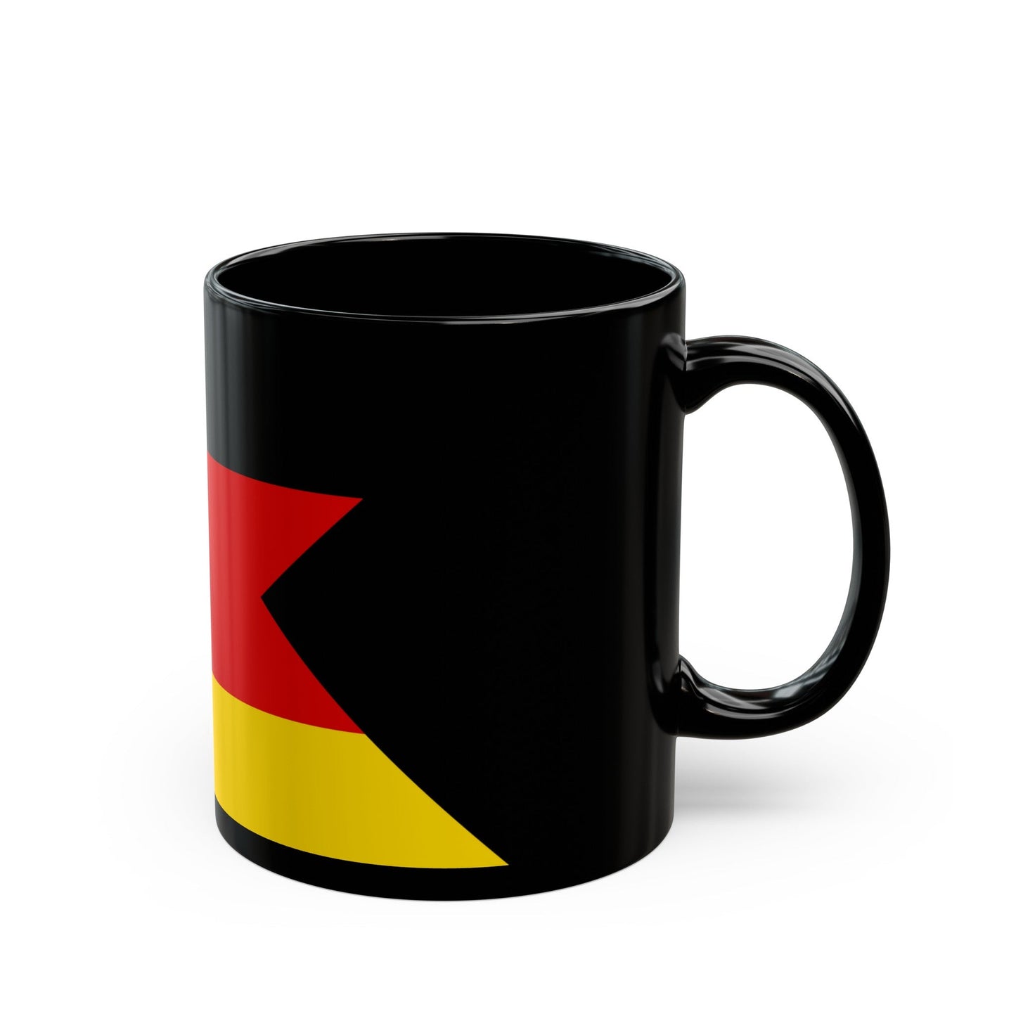 Flag of President of Deutsche Bundespost Germany - Black Coffee Mug-The Sticker Space