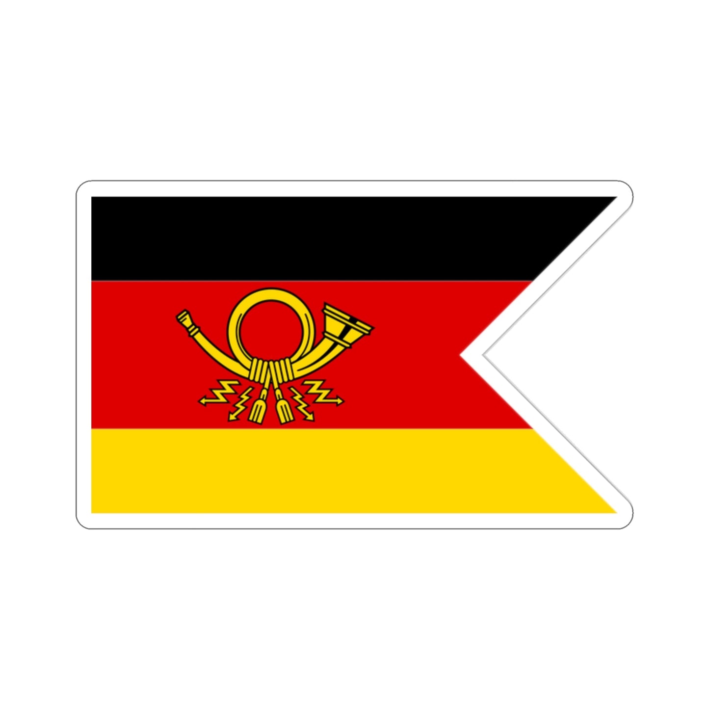 Flag of President of Deutsche Bundespost Germany STICKER Vinyl Die-Cut Decal-2 Inch-The Sticker Space