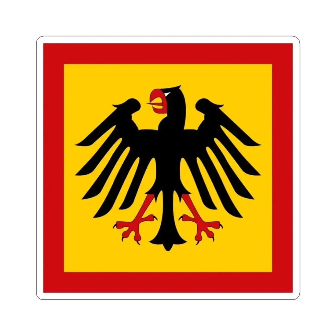 Flag of President of Germany Germany - STICKER Vinyl Kiss-Cut Decal 3 Inch White - The Sticker Space
