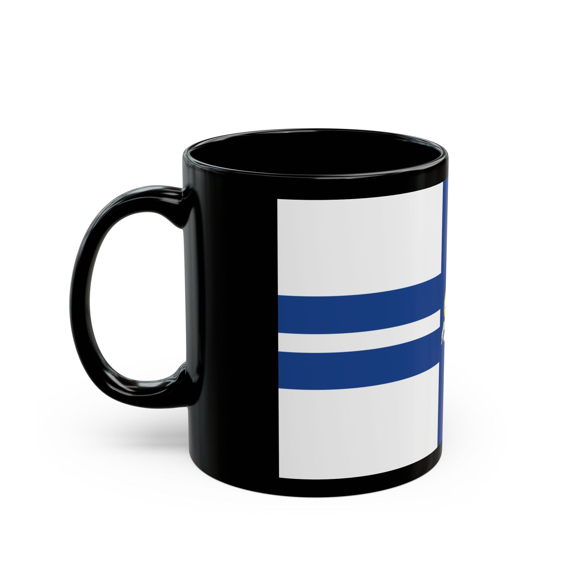 Flag of Preston UK - Black Coffee Mug-The Sticker Space