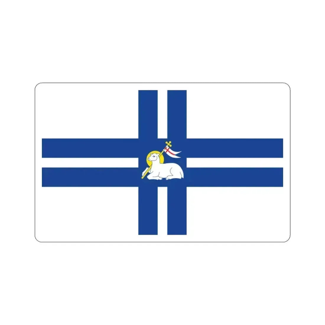 Flag of Preston UK STICKER Vinyl Die-Cut Decal 2 Inch - The Sticker Space
