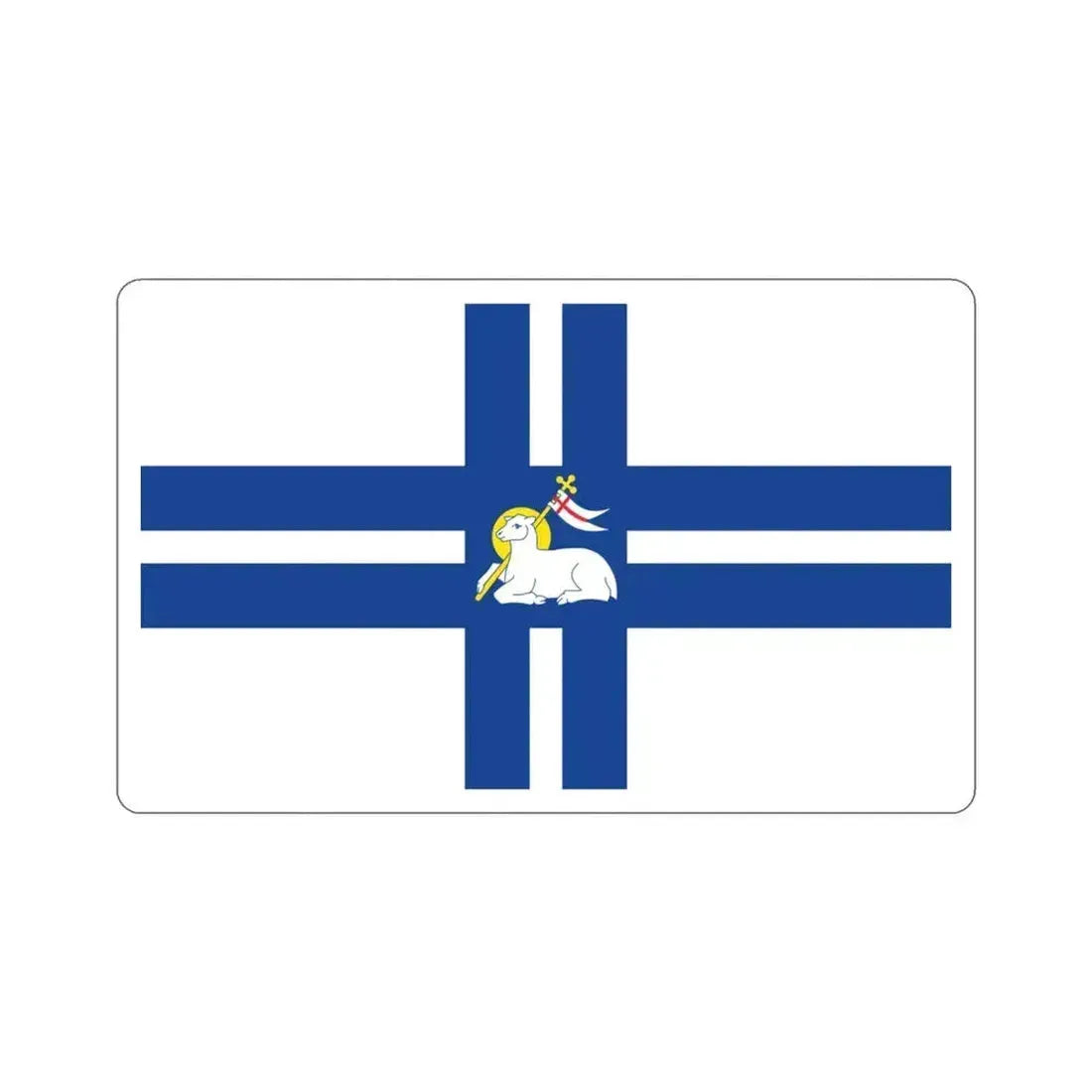 Flag of Preston UK STICKER Vinyl Die-Cut Decal 3 Inch - The Sticker Space