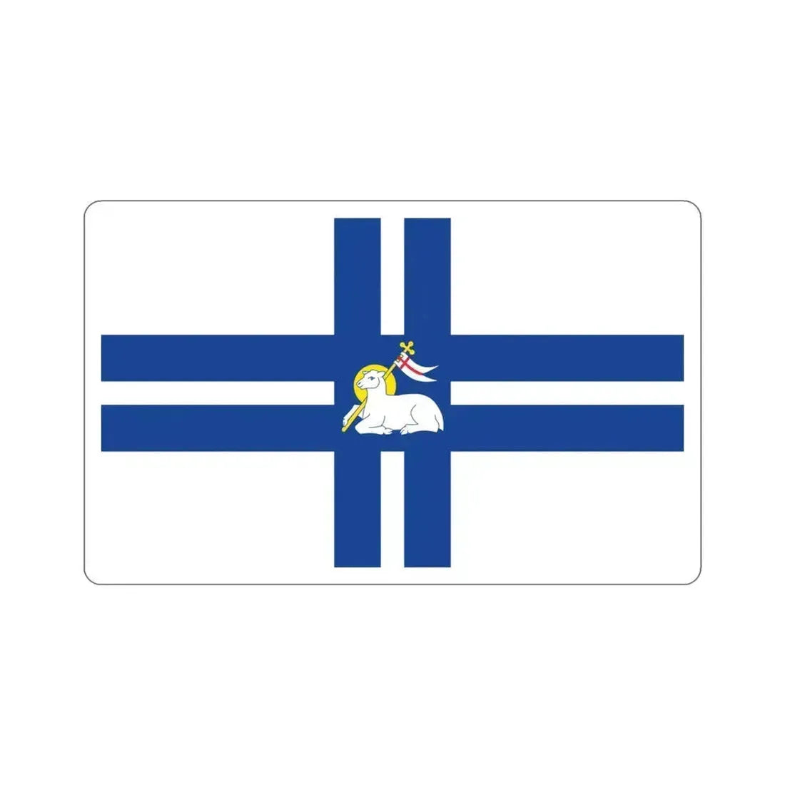 Flag of Preston UK STICKER Vinyl Die-Cut Decal 4 Inch - The Sticker Space