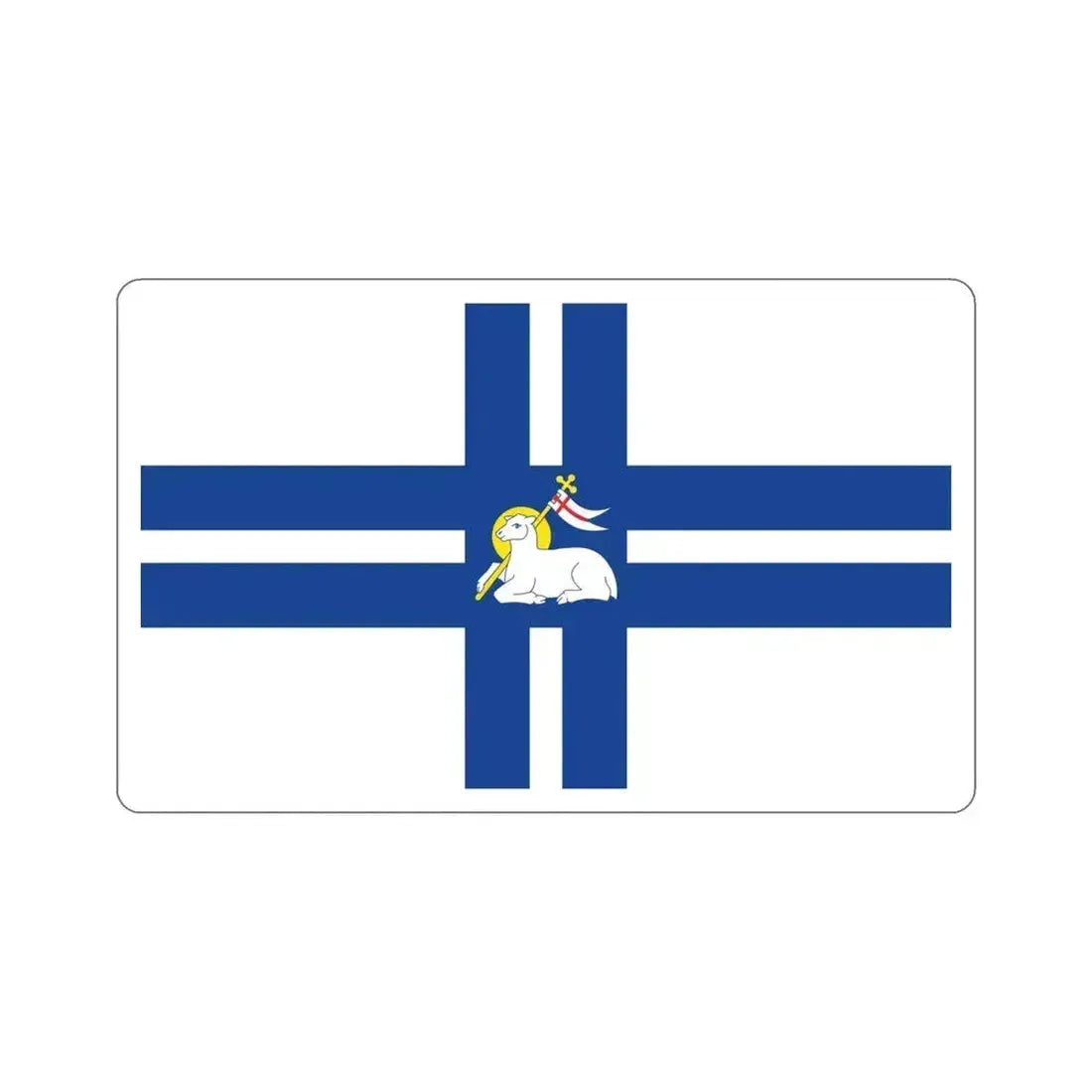 Flag of Preston UK STICKER Vinyl Die-Cut Decal 5 Inch - The Sticker Space