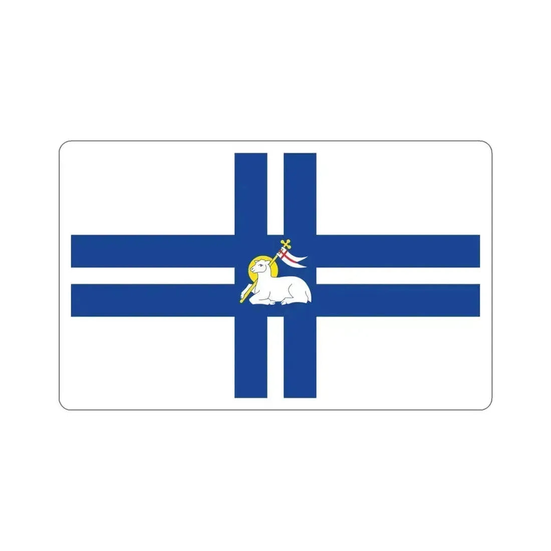 Flag of Preston UK STICKER Vinyl Die-Cut Decal 6 Inch - The Sticker Space