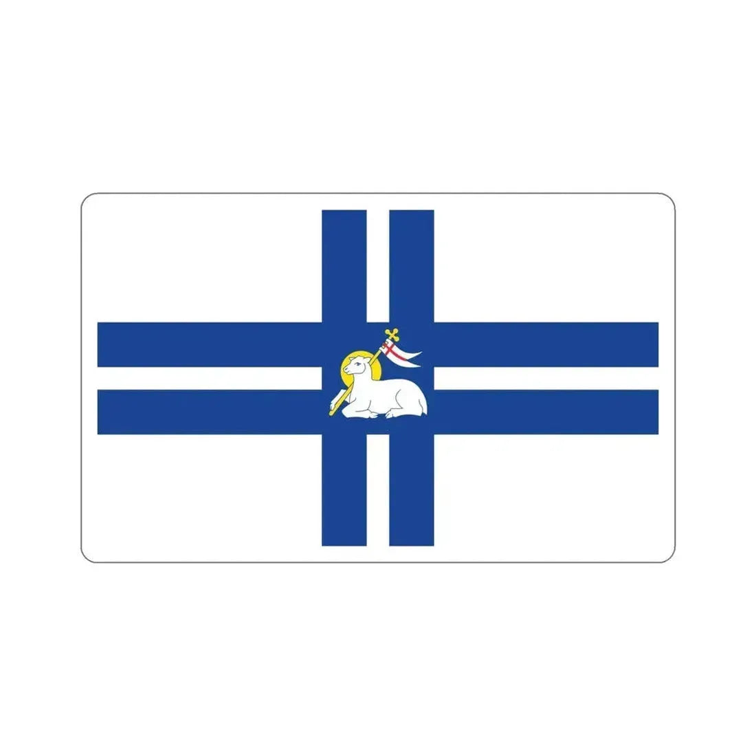 Flag of Preston UK STICKER Vinyl Die-Cut Decal - The Sticker Space