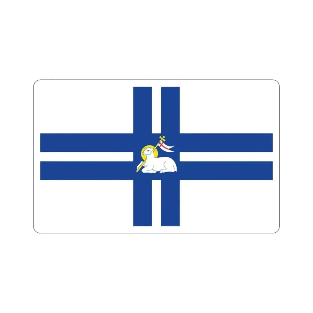 Flag of Preston UK STICKER Vinyl Die-Cut Decal - The Sticker Space