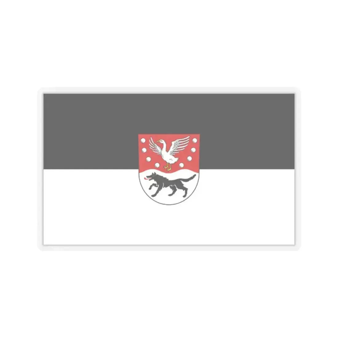 Flag of Prignitz Germany - STICKER Vinyl Kiss-Cut Decal 2 Inch Transparent - The Sticker Space