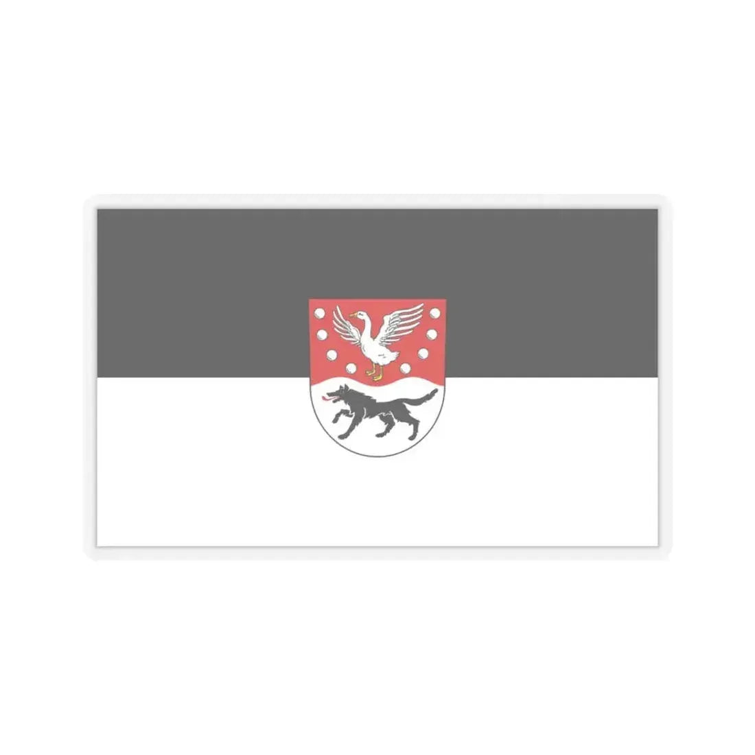 Flag of Prignitz Germany - STICKER Vinyl Kiss-Cut Decal 3 Inch Transparent - The Sticker Space