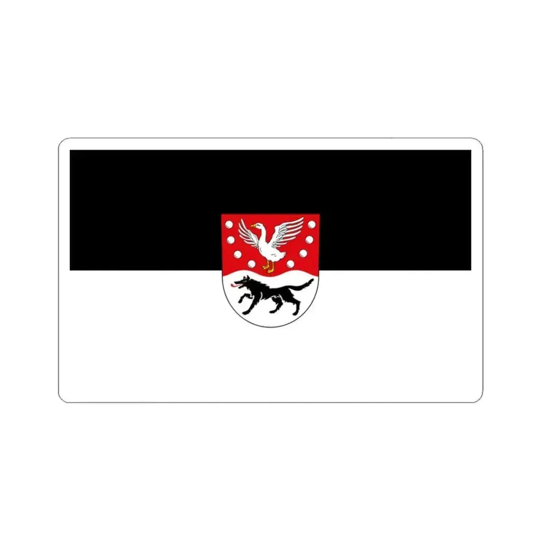 Flag of Prignitz Germany - STICKER Vinyl Kiss-Cut Decal 3 Inch White - The Sticker Space