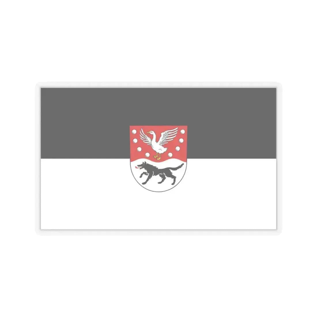 Flag of Prignitz Germany - STICKER Vinyl Kiss-Cut Decal 4 Inch Transparent - The Sticker Space