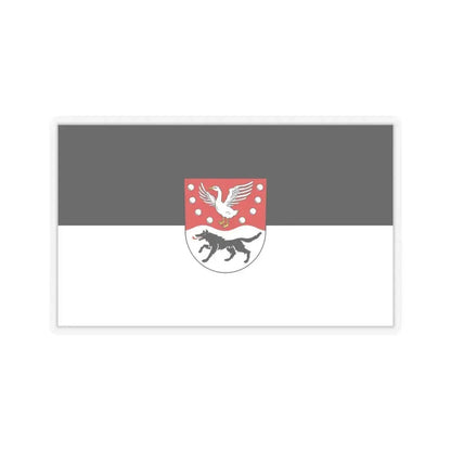 Flag of Prignitz Germany - STICKER Vinyl Kiss-Cut Decal 6 Inch Transparent - The Sticker Space