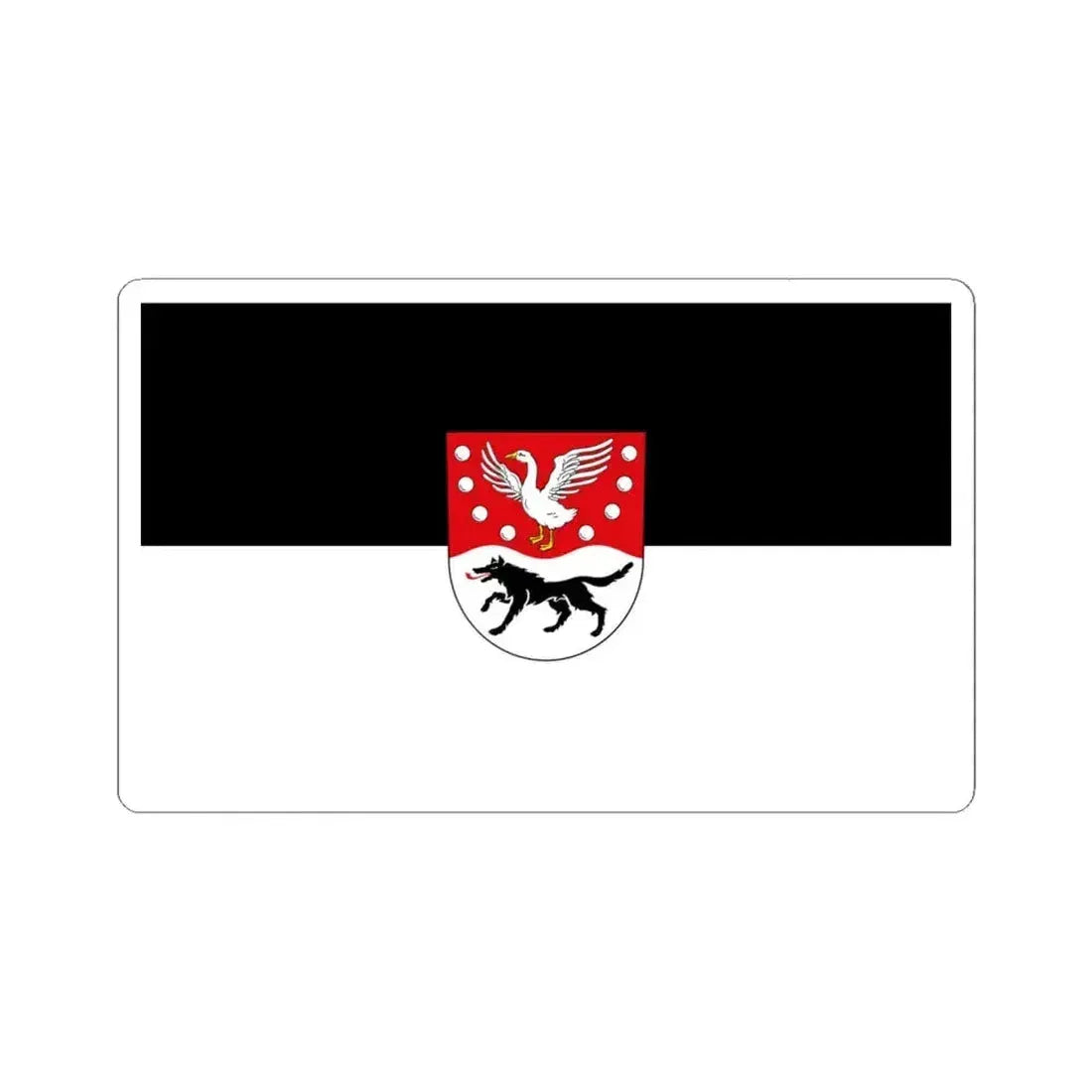 Flag of Prignitz Germany - STICKER Vinyl Kiss-Cut Decal 6 Inch White - The Sticker Space