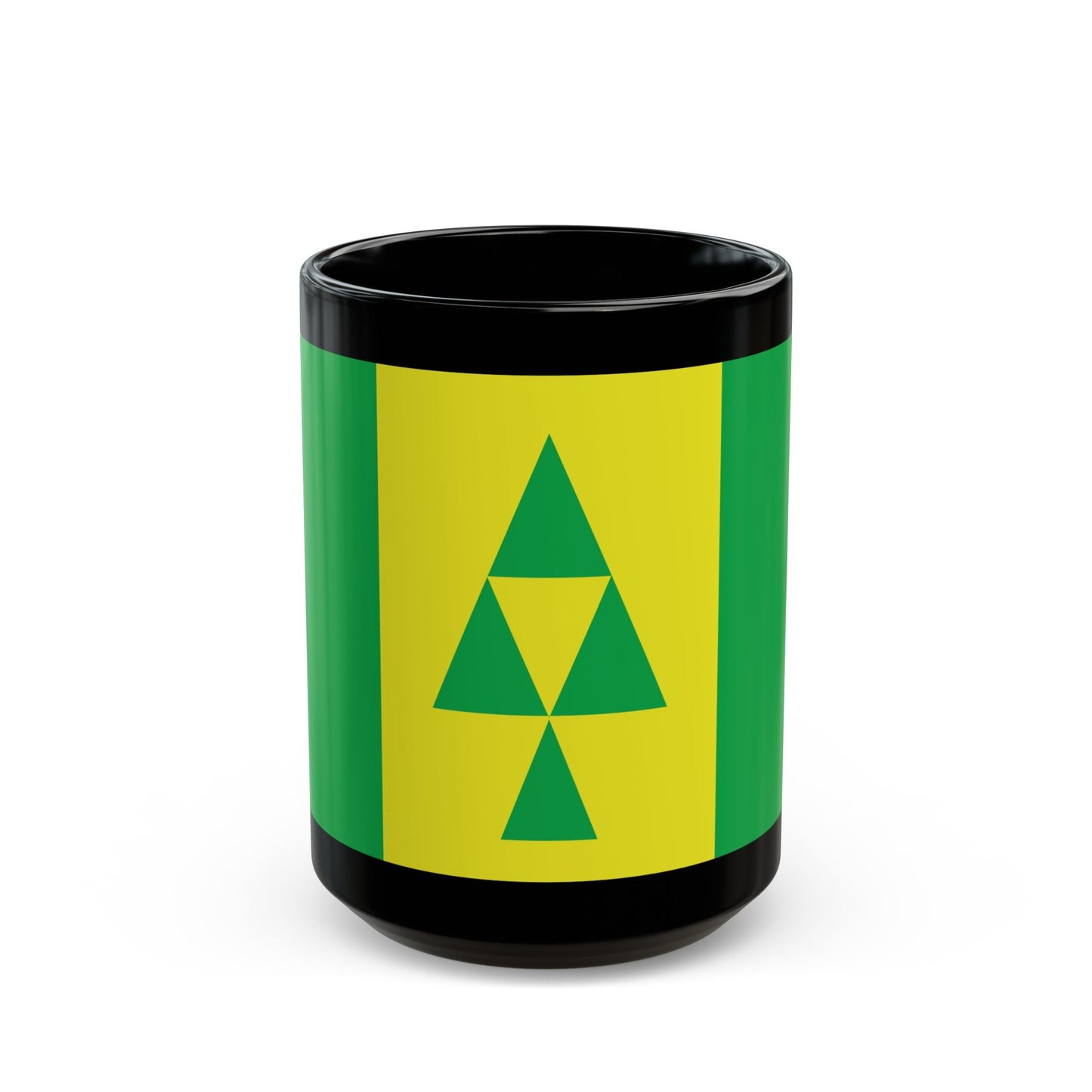 Flag of Prince Albert Saskatchewan Canada - Black Coffee Mug-15oz-The Sticker Space