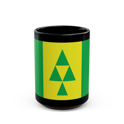 Flag of Prince Albert Saskatchewan Canada - Black Coffee Mug-15oz-The Sticker Space