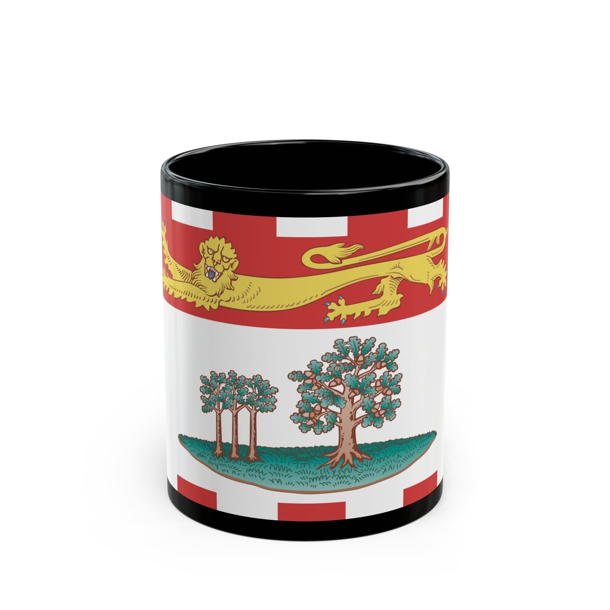 Flag of Prince Edward Island Canada - Black Coffee Mug-11oz-The Sticker Space