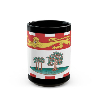 Flag of Prince Edward Island Canada - Black Coffee Mug-15oz-The Sticker Space