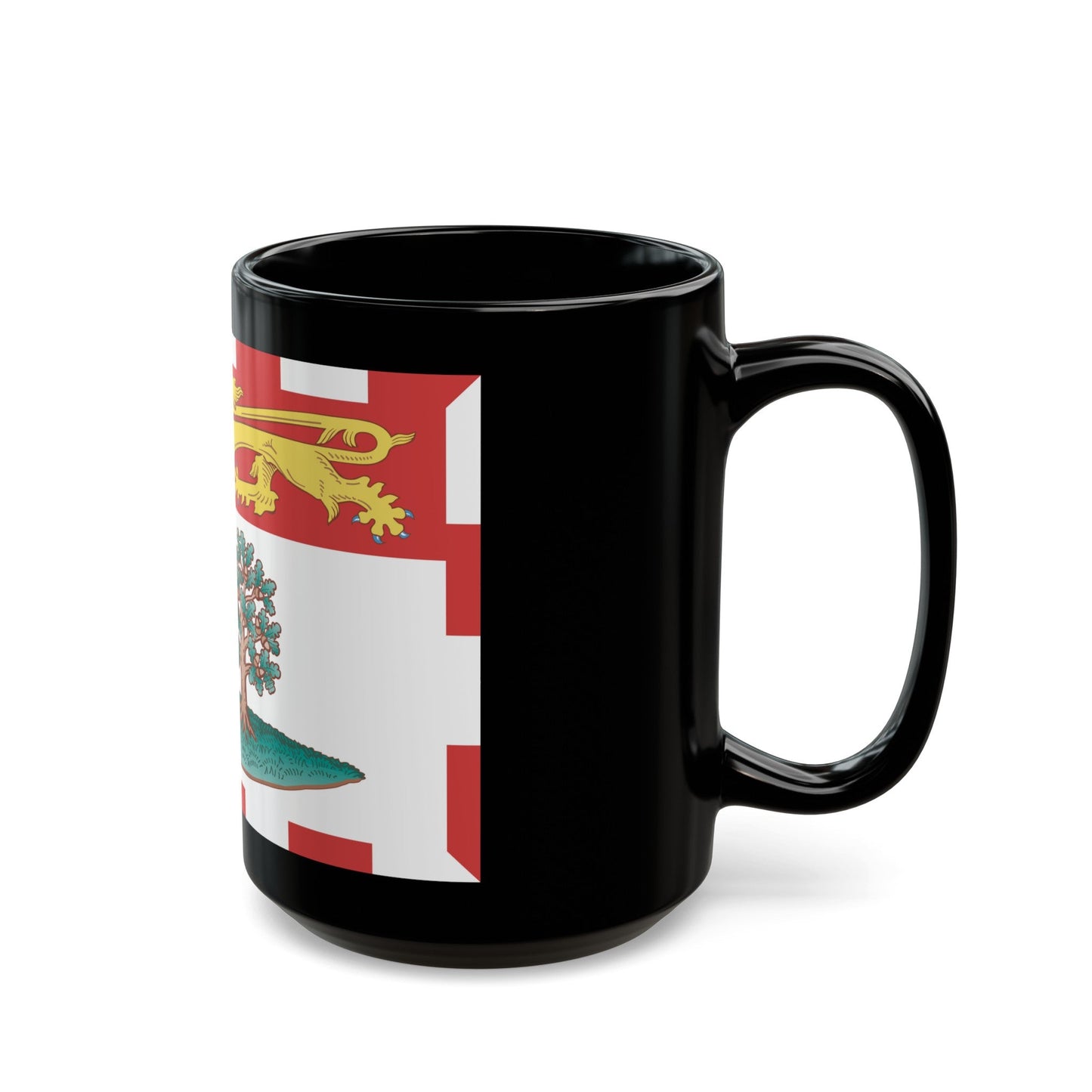 Flag of Prince Edward Island Canada - Black Coffee Mug-The Sticker Space