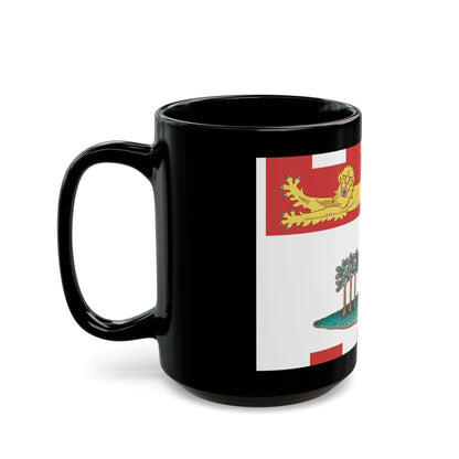 Flag of Prince Edward Island Canada - Black Coffee Mug-The Sticker Space