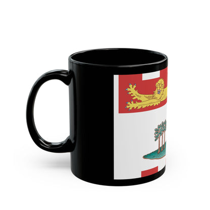 Flag of Prince Edward Island Canada - Black Coffee Mug-The Sticker Space