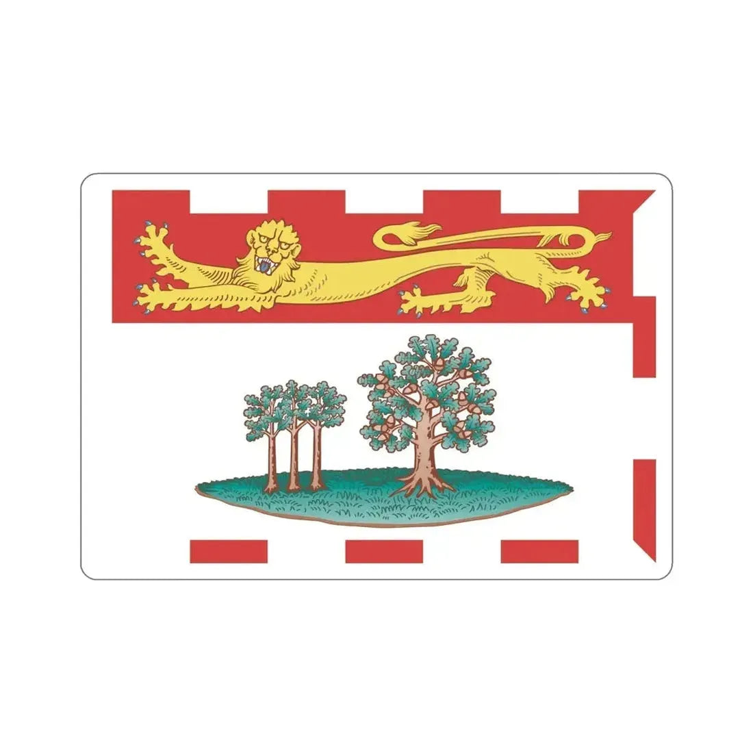 Flag of Prince Edward Island Canada STICKER Vinyl Die-Cut Decal - The Sticker Space
