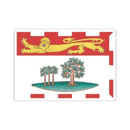 Flag of Prince Edward Island (Canada) STICKER Vinyl Kiss-Cut Decal 6 Inch White - The Sticker Space