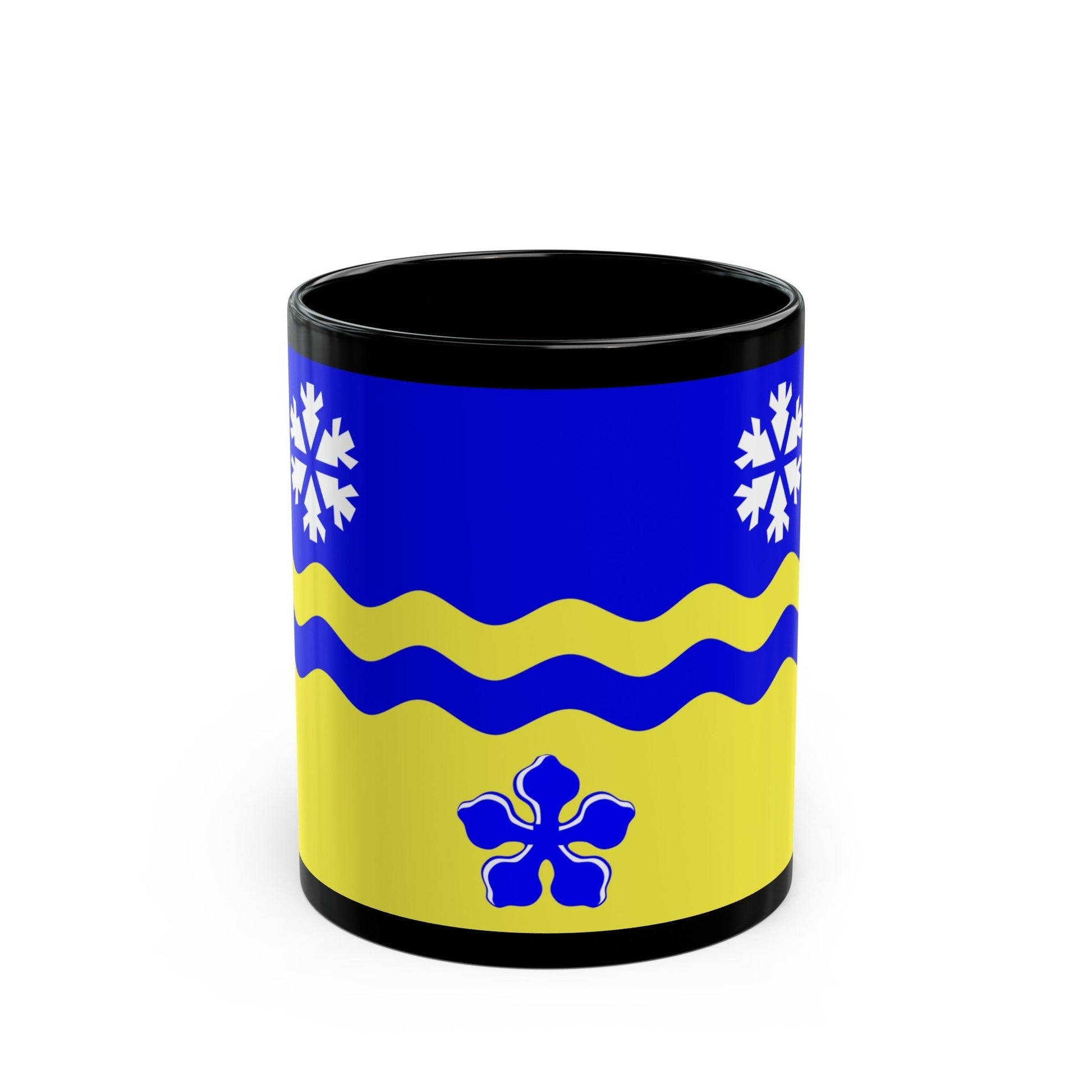 Flag of Prince George British Columbia Canada - Black Coffee Mug-11oz-The Sticker Space