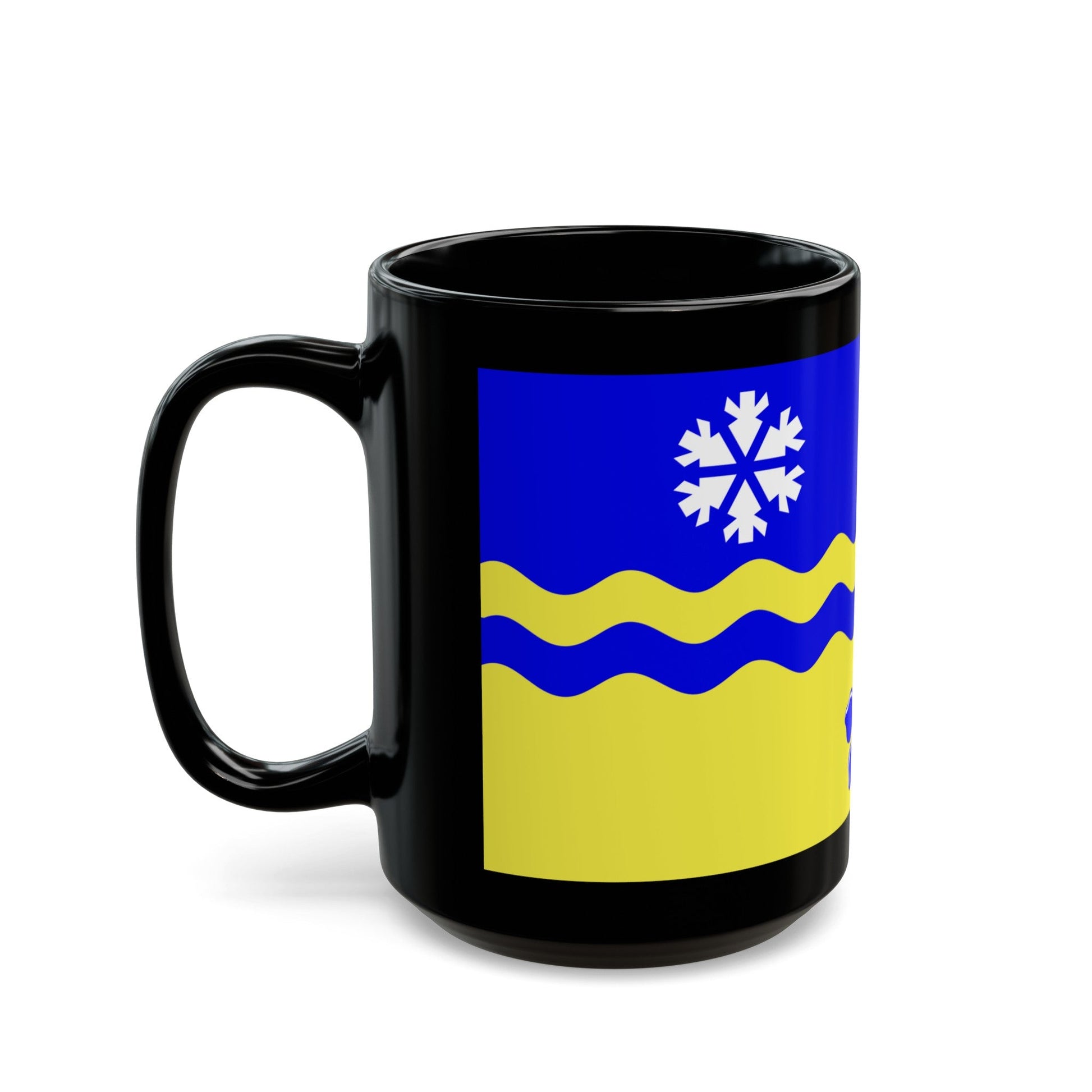 Flag of Prince George British Columbia Canada - Black Coffee Mug-The Sticker Space