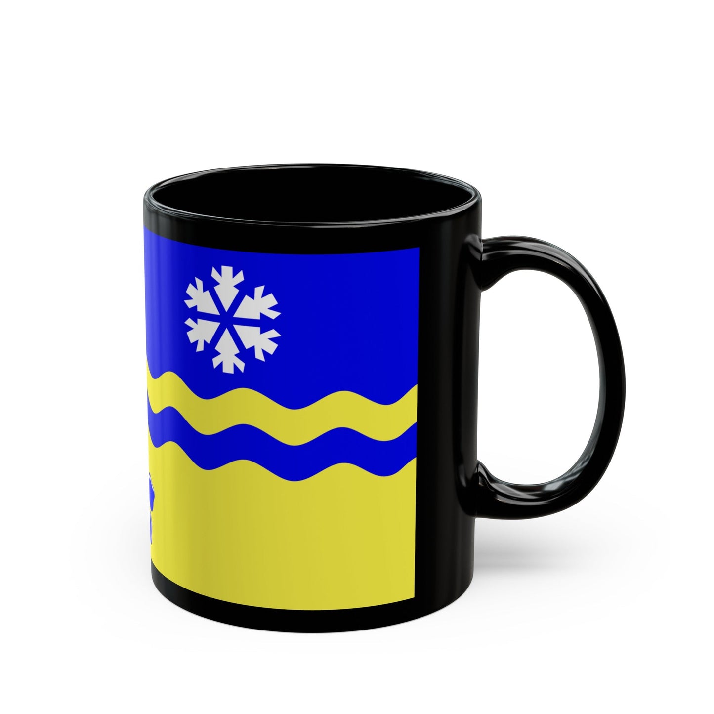 Flag of Prince George British Columbia Canada - Black Coffee Mug-The Sticker Space