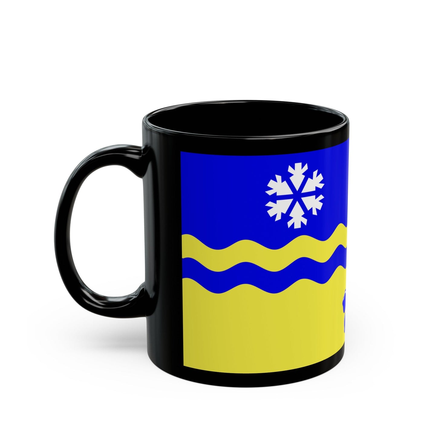 Flag of Prince George British Columbia Canada - Black Coffee Mug-The Sticker Space