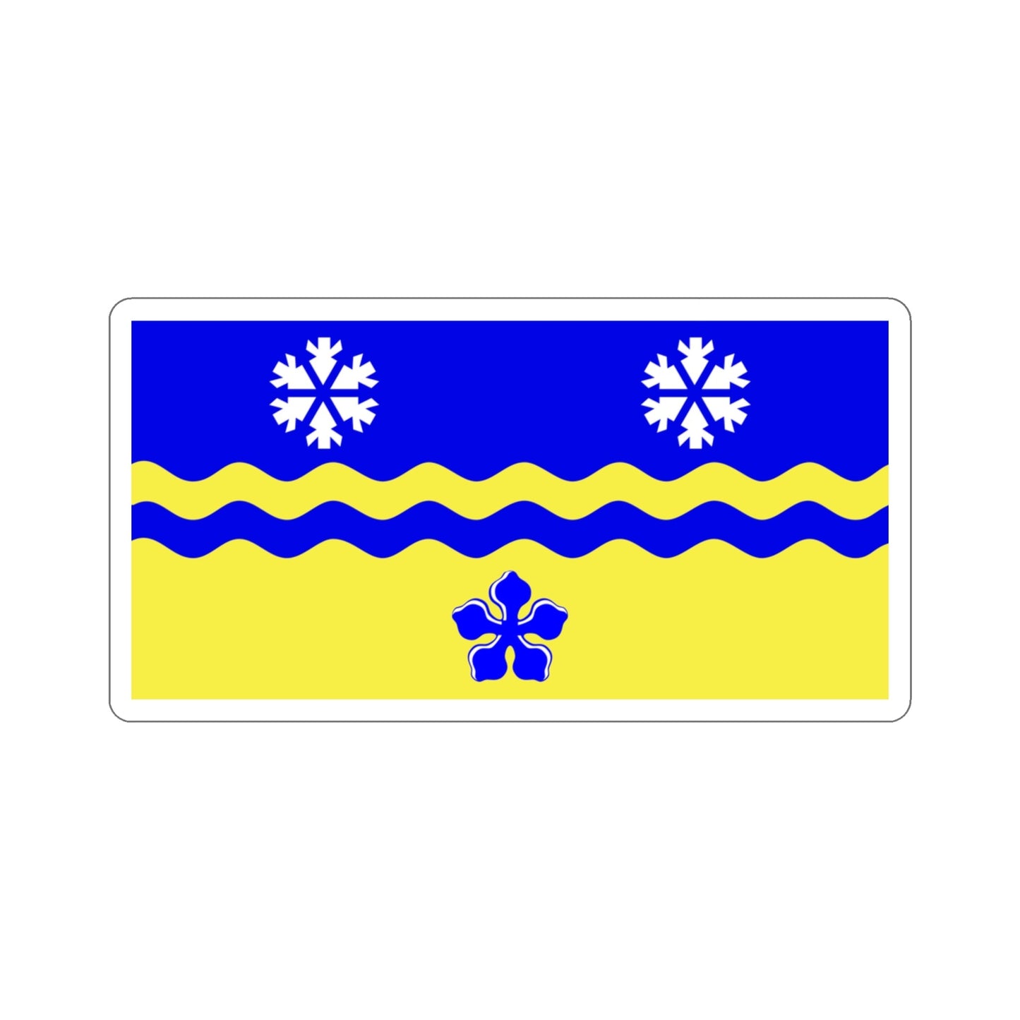 Flag of Prince George British Columbia Canada STICKER Vinyl Die-Cut Decal-3 Inch-The Sticker Space