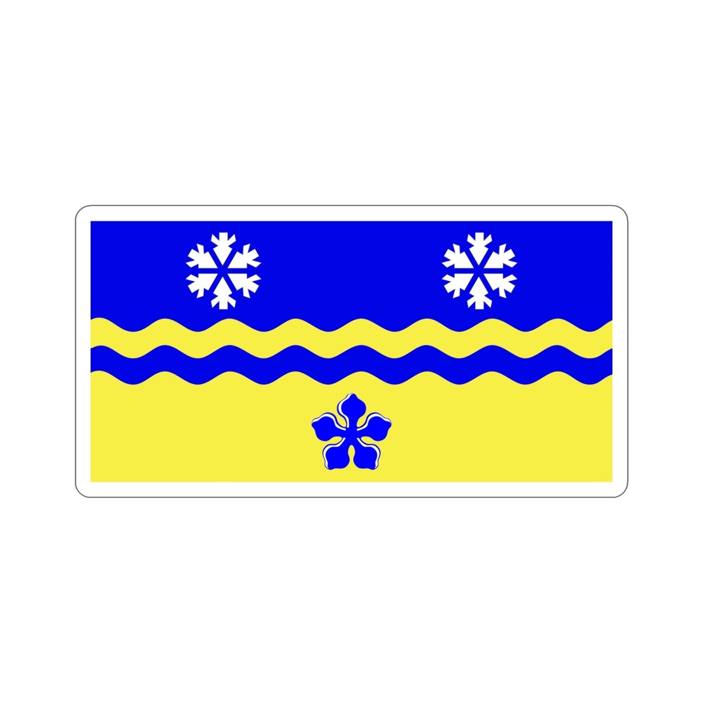 Flag of Prince George British Columbia Canada STICKER Vinyl Die-Cut Decal-5 Inch-The Sticker Space