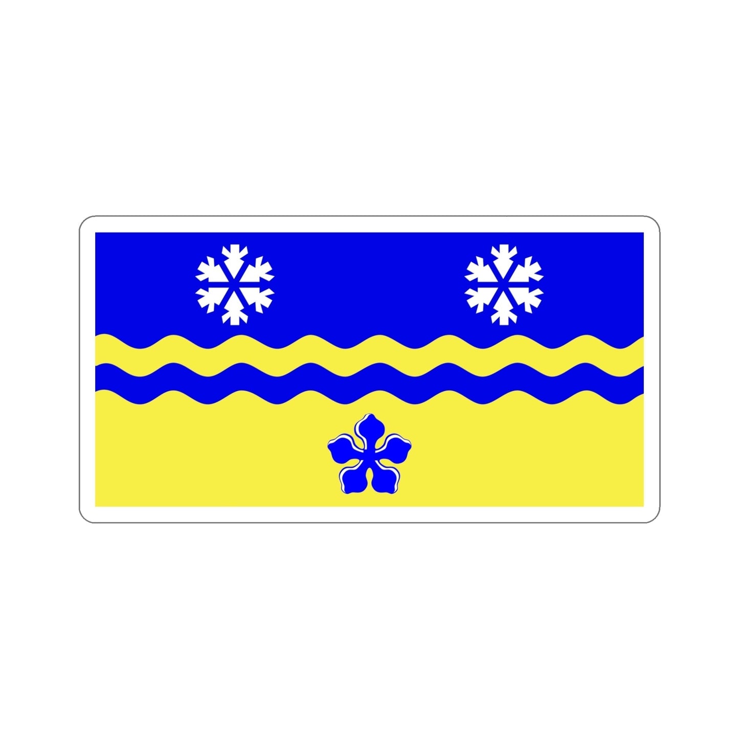 Flag of Prince George British Columbia Canada STICKER Vinyl Die-Cut Decal-6 Inch-The Sticker Space