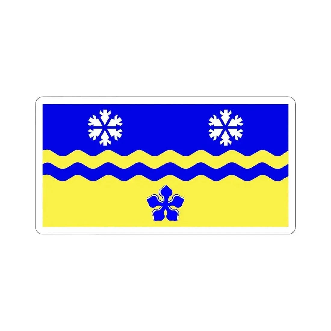 Flag of Prince George British Columbia Canada STICKER Vinyl Die-Cut Decal - The Sticker Space