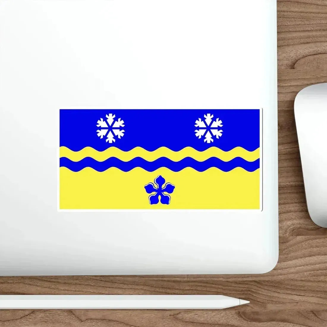 Flag of Prince George British Columbia Canada STICKER Vinyl Die-Cut Decal - The Sticker Space