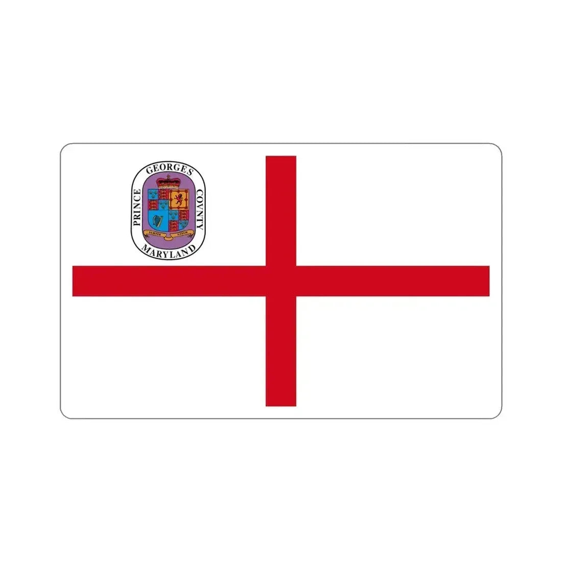 Flag of Prince Georges County Maryland STICKER Vinyl Die-Cut Decal - The Sticker Space