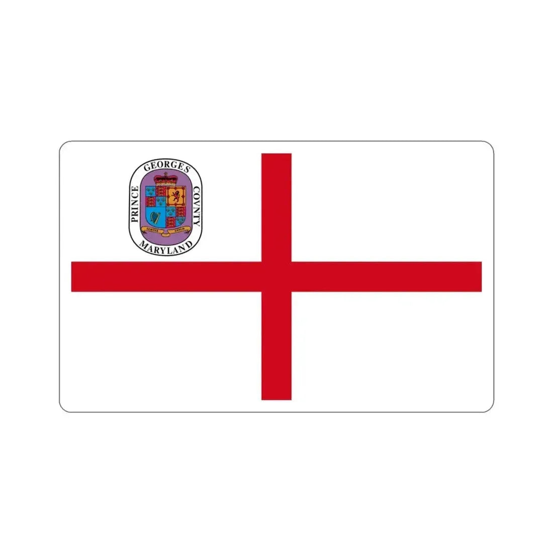 Flag of Prince Georges County Maryland STICKER Vinyl Die-Cut Decal - The Sticker Space