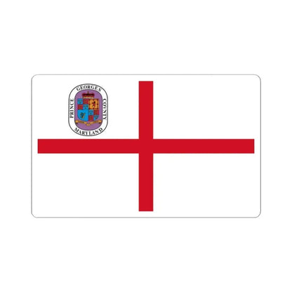 Flag of Prince Georges County Maryland (United States) STICKER Vinyl Kiss-Cut Decal 2 Inch White - The Sticker Space