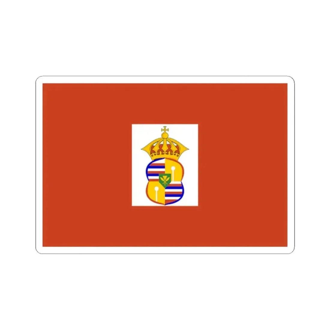 Flag of Princess Kaiulani 1875-1899 (United States) STICKER Vinyl Kiss-Cut Decal 2 Inch White - The Sticker Space