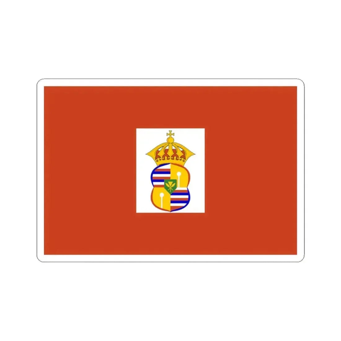 Flag of Princess Kaiulani 1875-1899 (United States) STICKER Vinyl Kiss-Cut Decal 3 Inch White - The Sticker Space