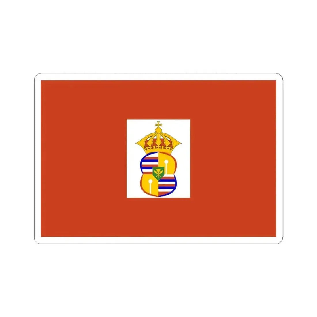 Flag of Princess Kaiulani 1875-1899 (United States) STICKER Vinyl Kiss-Cut Decal 6 Inch White - The Sticker Space