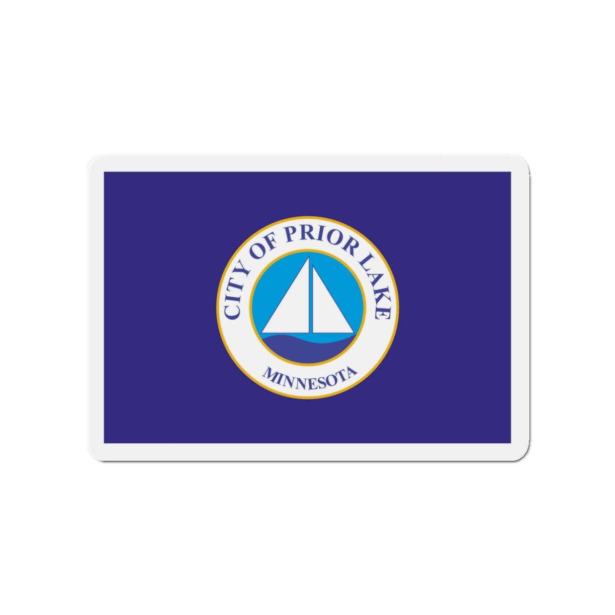 Flag of Prior Lake Minnesota - Die-Cut Magnet-3" x 3"-The Sticker Space