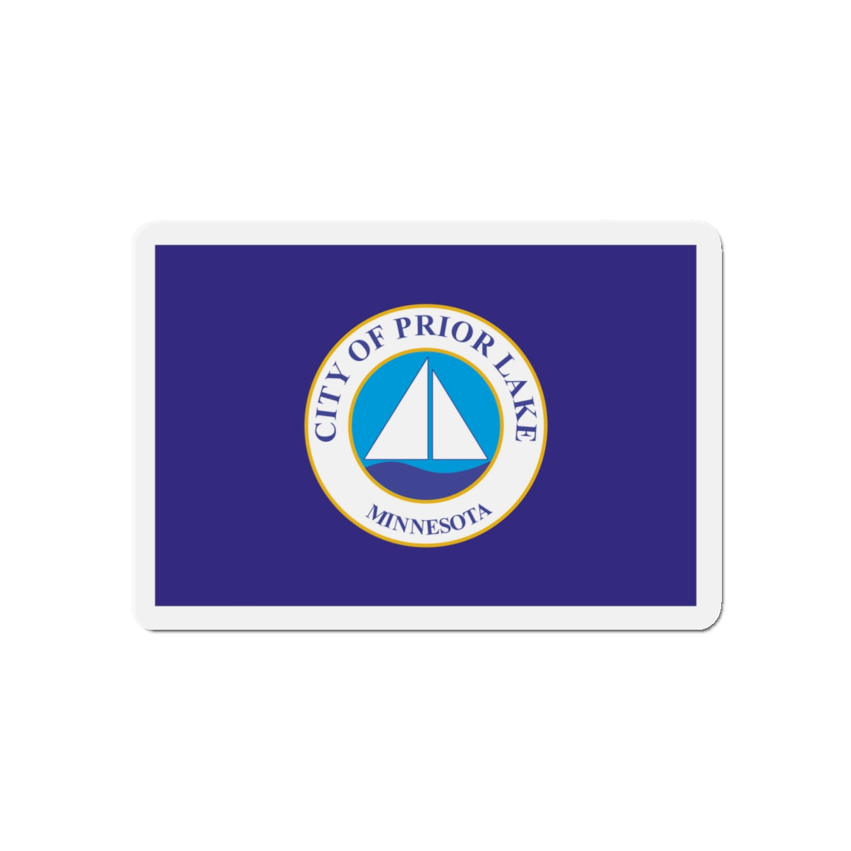 Flag of Prior Lake Minnesota - Die-Cut Magnet-5" x 5"-The Sticker Space