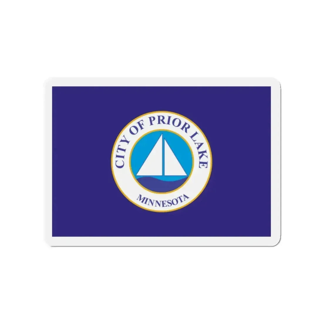 Flag of Prior Lake Minnesota - Refrigerator Magnet 2 Inch - The Sticker Space