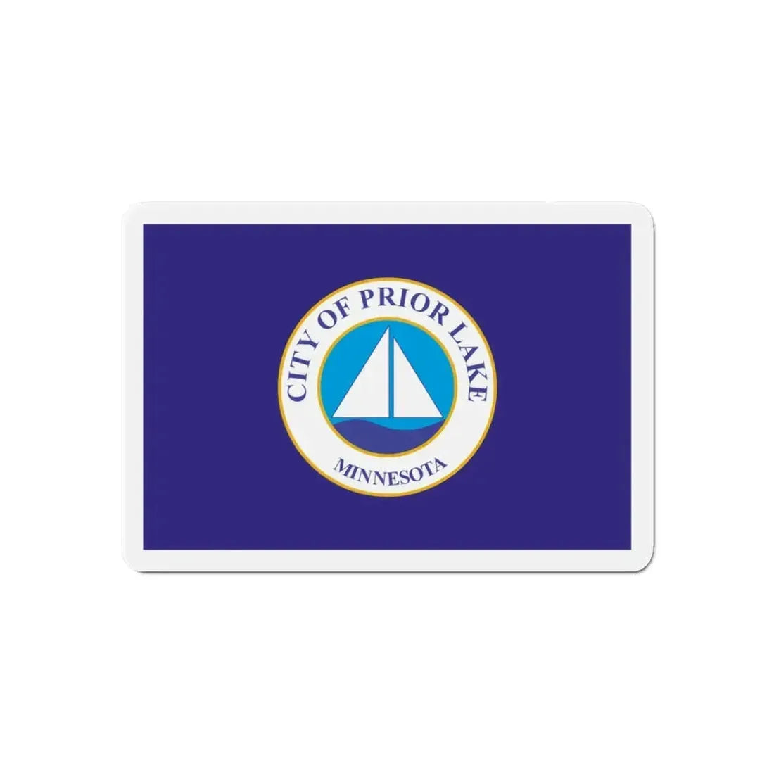 Flag of Prior Lake Minnesota - Refrigerator Magnet 6 Inch - The Sticker Space