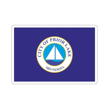 Flag of Prior Lake Minnesota USA STICKER Vinyl Die-Cut Decal 3 Inch - The Sticker Space