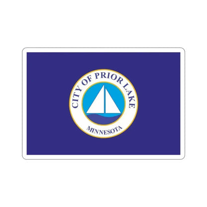 Flag of Prior Lake Minnesota USA STICKER Vinyl Die-Cut Decal 4 Inch - The Sticker Space