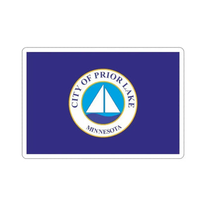 Flag of Prior Lake Minnesota USA STICKER Vinyl Die-Cut Decal 5 Inch - The Sticker Space